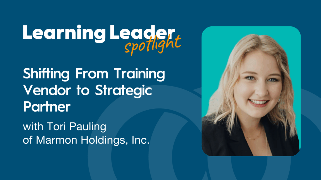 Shifting From Training Vendor to Strategic Partner with Tori Pauling of Marmon Holdings, Inc. - TrainingPros